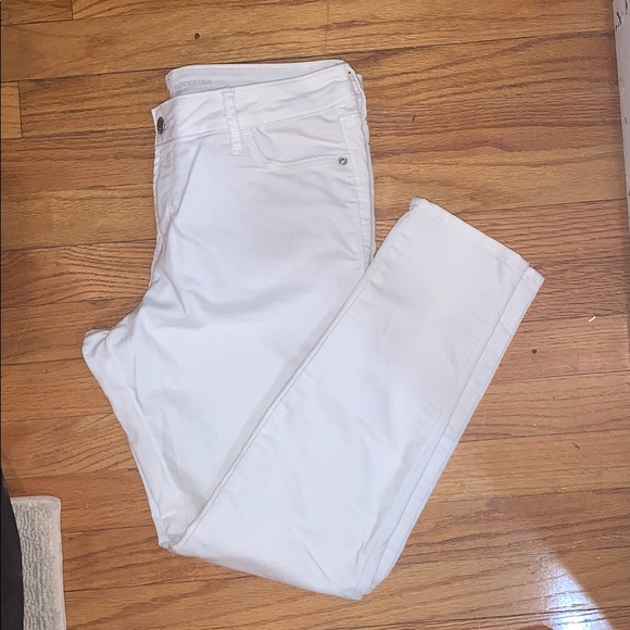 Old Navy Denim - Old Navy Rockstar White Skinny Jeans 12S